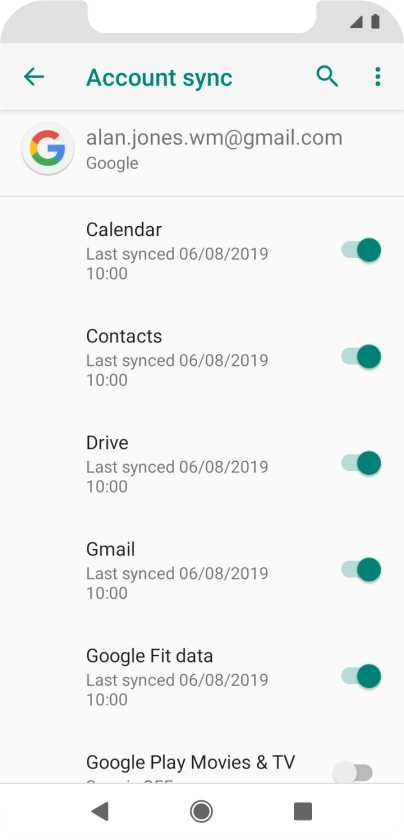 Press the Home key to return to the home screen.