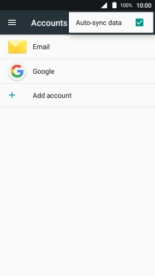 Press Auto-sync data.