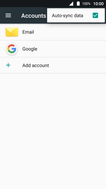 Press Auto-sync data.