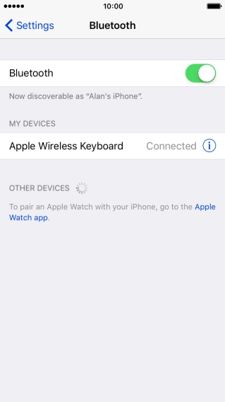 Press the Home key to return to the home screen.