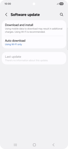 Press Download and install. If a new software version is available, it's displayed. Follow the instructions on the screen to update the phone software.