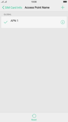 Press the new data connection icon.