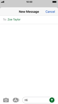 Press the send icon.