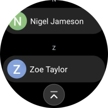 Press the required contact. Press the required contact.