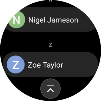 Press the required contact. Press the required contact.
