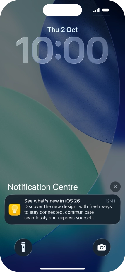 Press the required notification and follow the instructions on the screen to use the selected function.