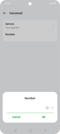 Key in +61414121121 and press OK.
