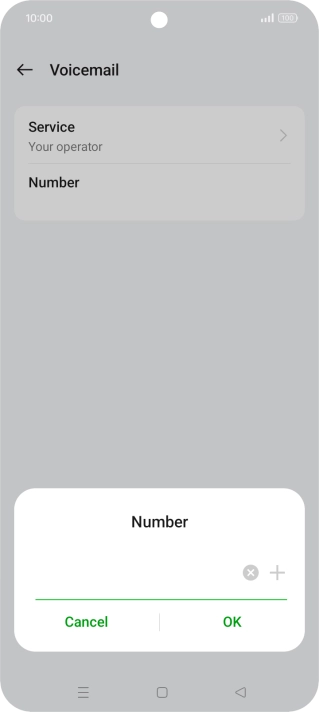 Key in +61414121121 and press OK.