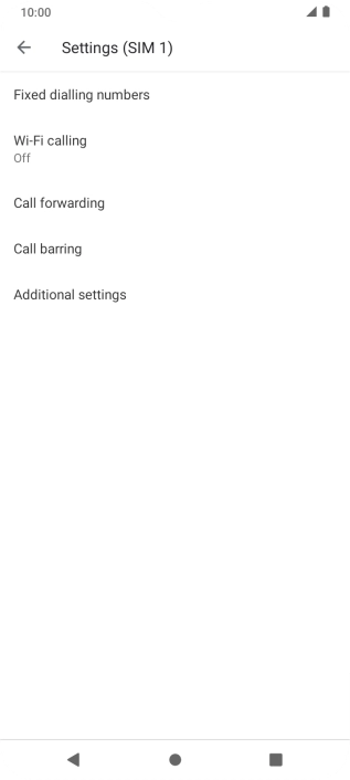 Press Call forwarding.