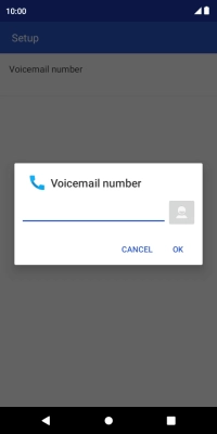 Key in +61414121121 and press OK.