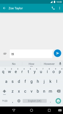 Press the attachment icon.