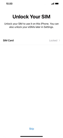 Press SIM Card.