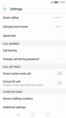 Press Additional settings.