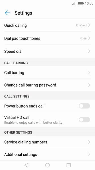 Press Additional settings.