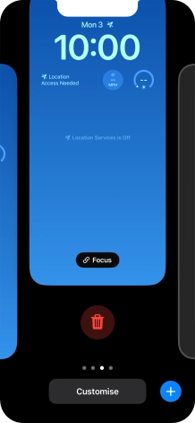 Press the delete icon.