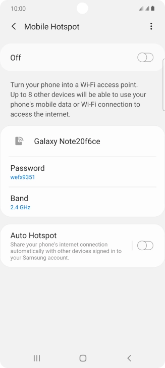 Press the menu icon.
