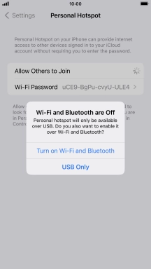 If Wi-Fi is turned off, press Turn on Wi-Fi and Bluetooth.