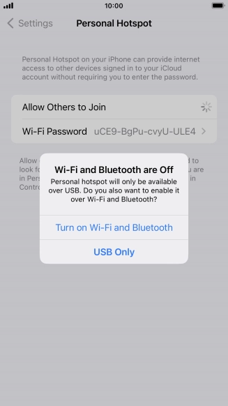If Wi-Fi is turned off, press Turn on Wi-Fi and Bluetooth.