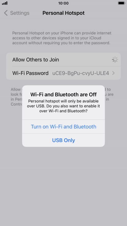 If Wi-Fi is turned off, press Turn on Wi-Fi and Bluetooth.