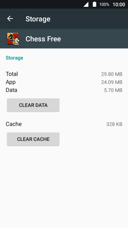 Press CLEAR CACHE.