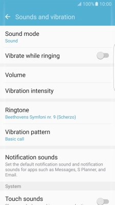 Press the Home key to return to the home screen.