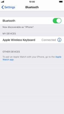 Press the Home key to return to the home screen.