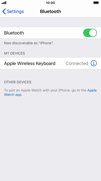 Press the Home key to return to the home screen.