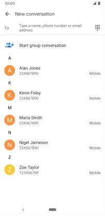 Press the field next to 