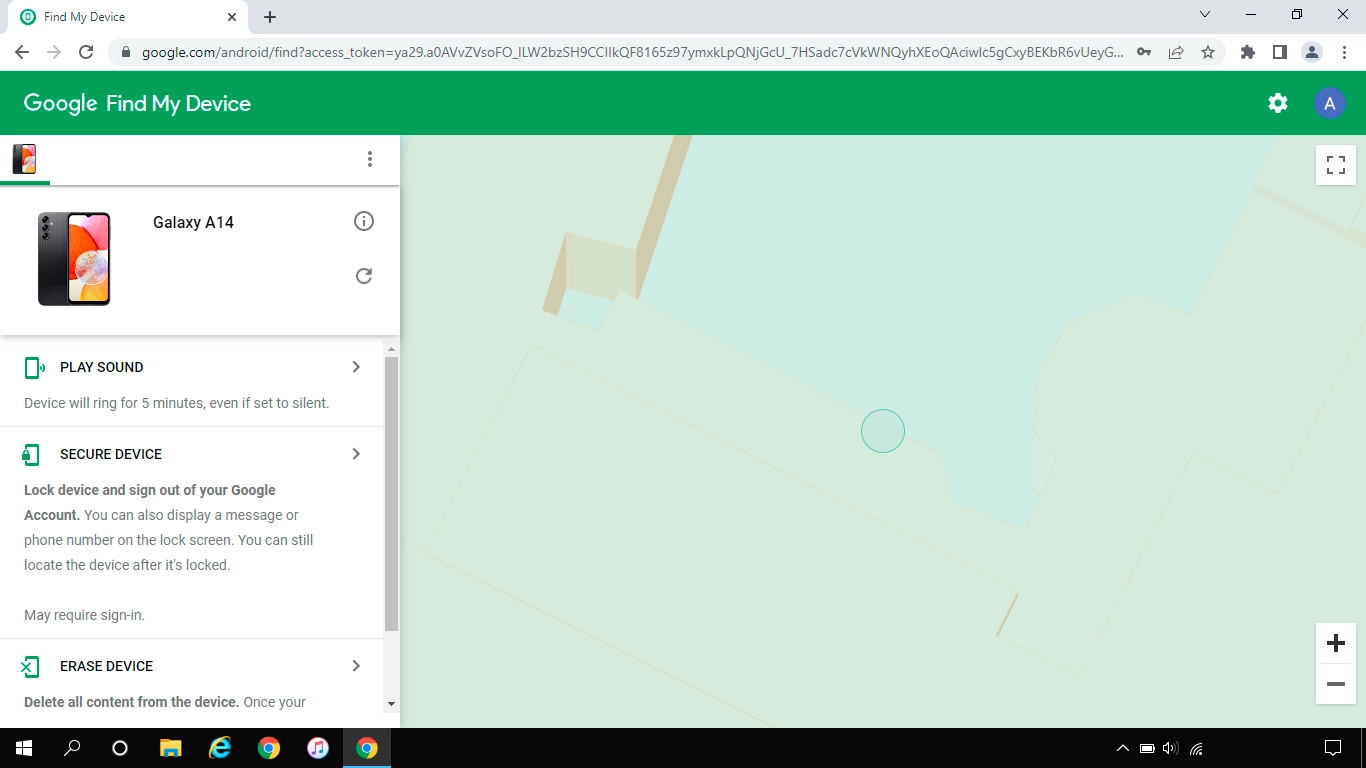 Click the required device.