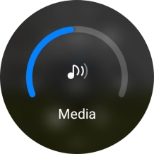 Slide the circle to select the required volume.