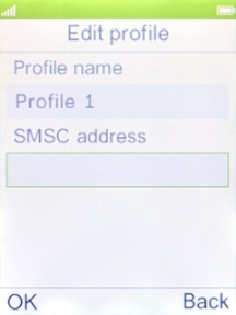 Key in +61415011501 and press the Left selection key.