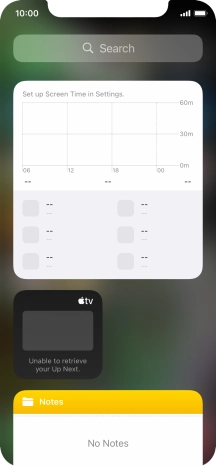 Press and hold the required Widget Stack.