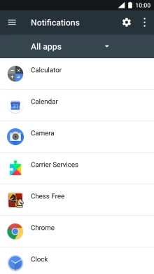 Press the required app.