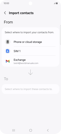Press the name of the SIM.