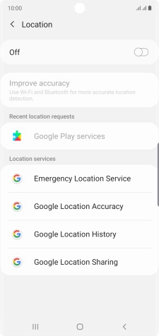 Press the indicator to turn the function on or off.
