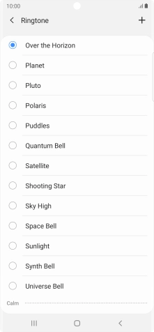 Press the add ring tone icon.