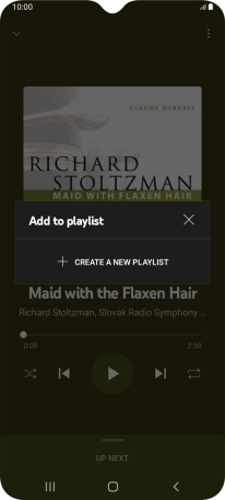 Press CREATE A NEW PLAYLIST.