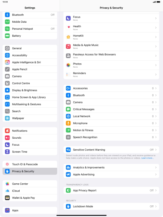 Press Sensitive Content Warning.
