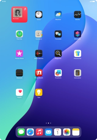If you're using a Widget Stack: slide up or down on the stack to select the required widget.