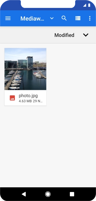 Press the required file.