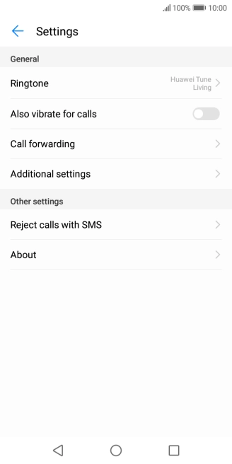 Press Additional settings.