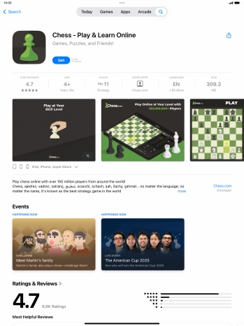 Press Get and follow the instructions on the screen to install the app.