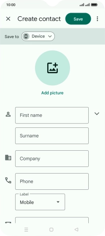 Press First name and key in the required first name.