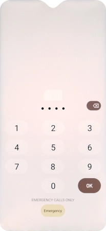 If you're asked to key in your PIN, do so and press OK.