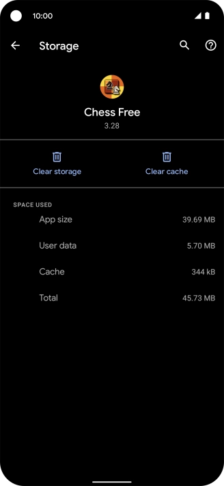 Press Clear cache.