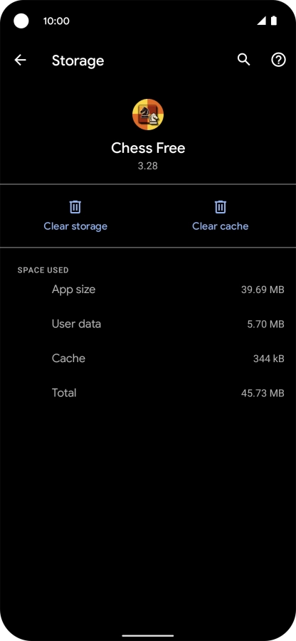 Press Clear cache.