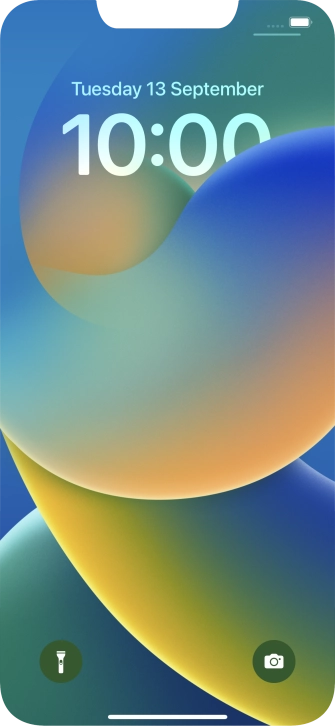 Slide your finger upwards starting from the bottom of the screen.