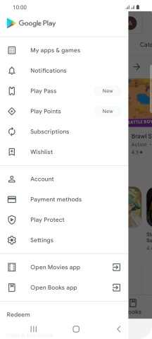 Press My apps & games. Press My apps & games.