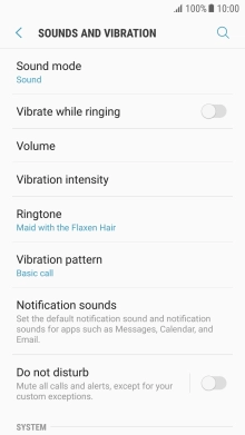 Press the Home key to return to the home screen.