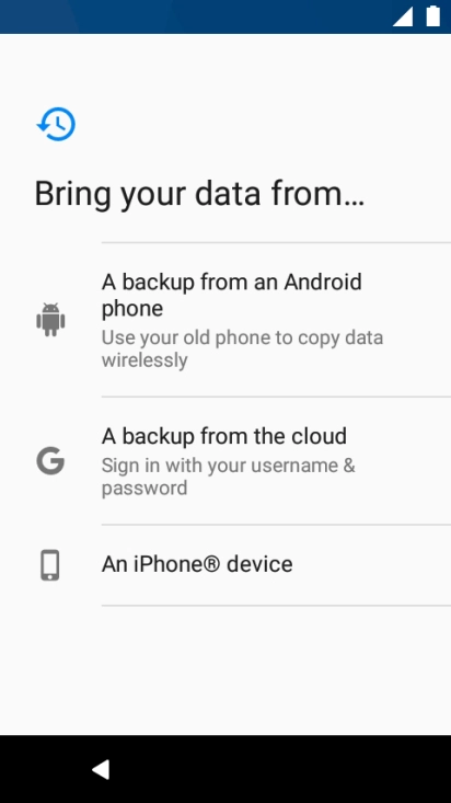 Press the required setting.